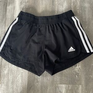 Black under adidas shorts